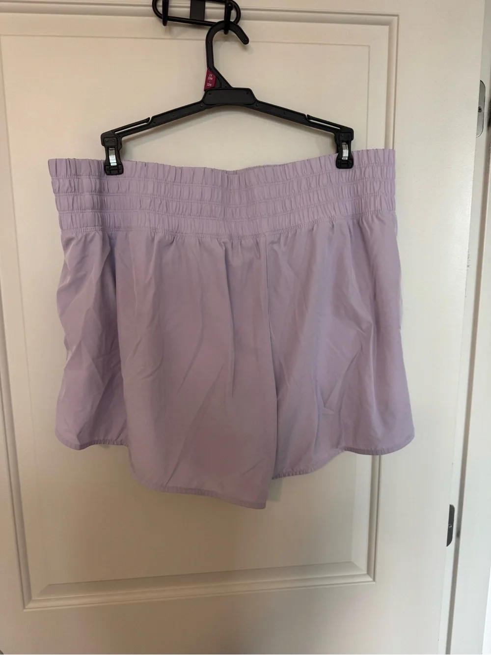 Old Navy Women’s Extra High-Waisted Crinkle Run Shorts 3-inch inseam in Lilac